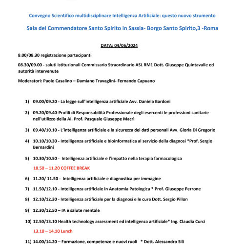Convegno Scientifico multidisciplinare Intelligenza Artificiale- pagina 1